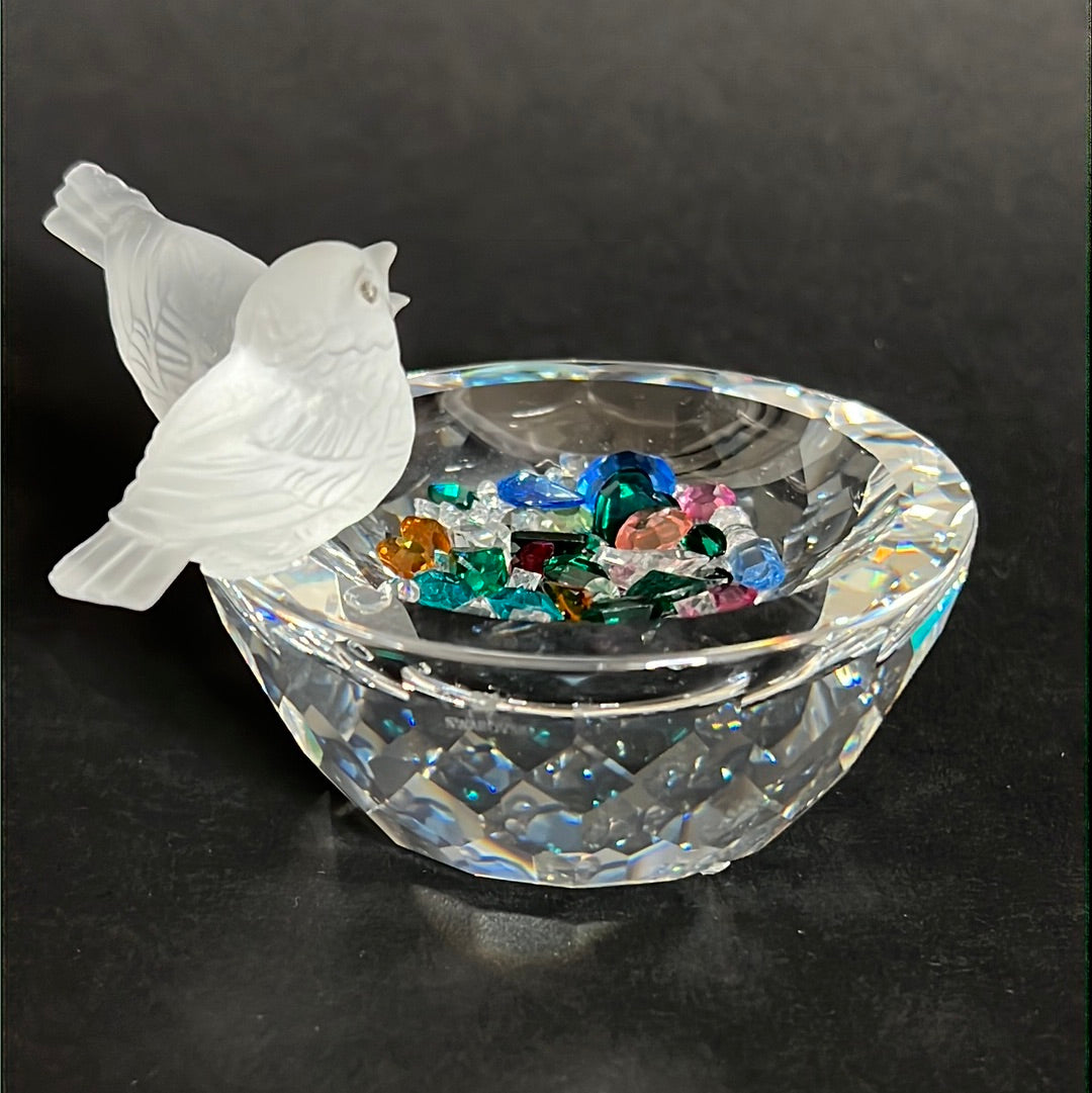 Swarovski Silver Crystal, bird bath, from the collection…